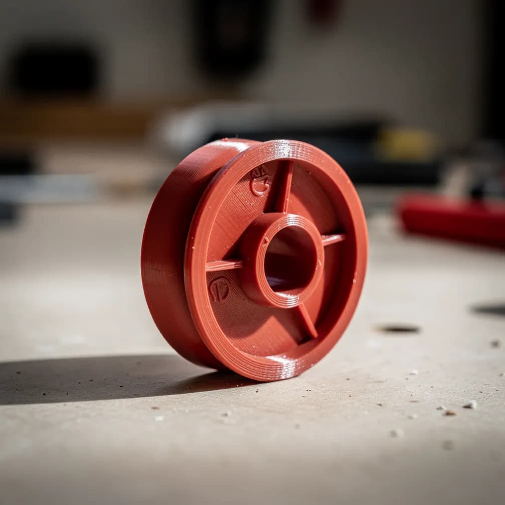 Roulette de store — rouge