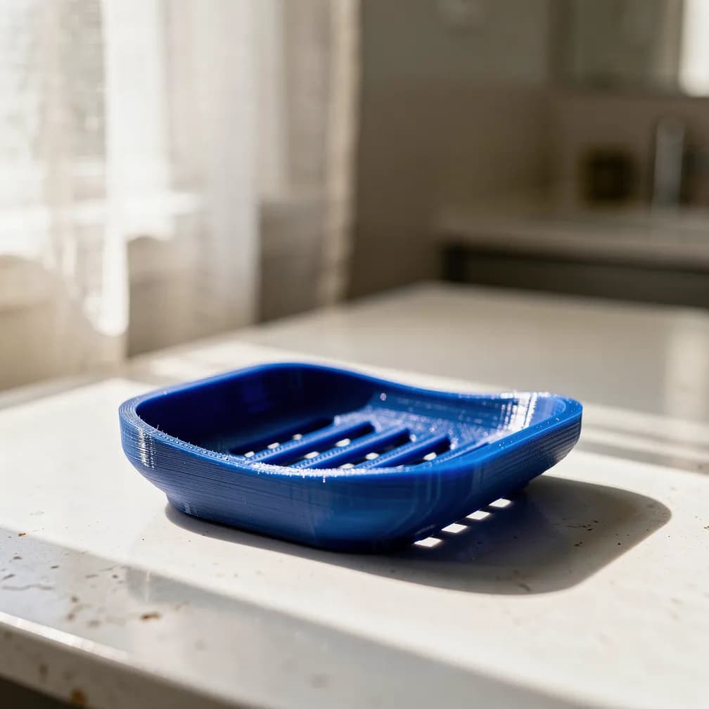 Porte-savon — bleu