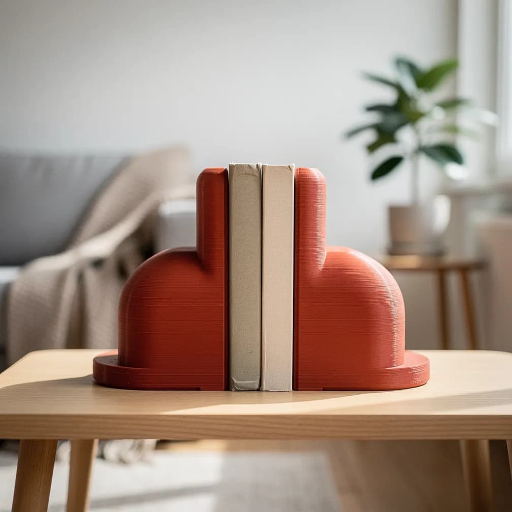 Serre-livres — rouge