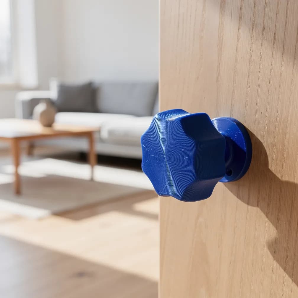 Poignée de porte design — bleu