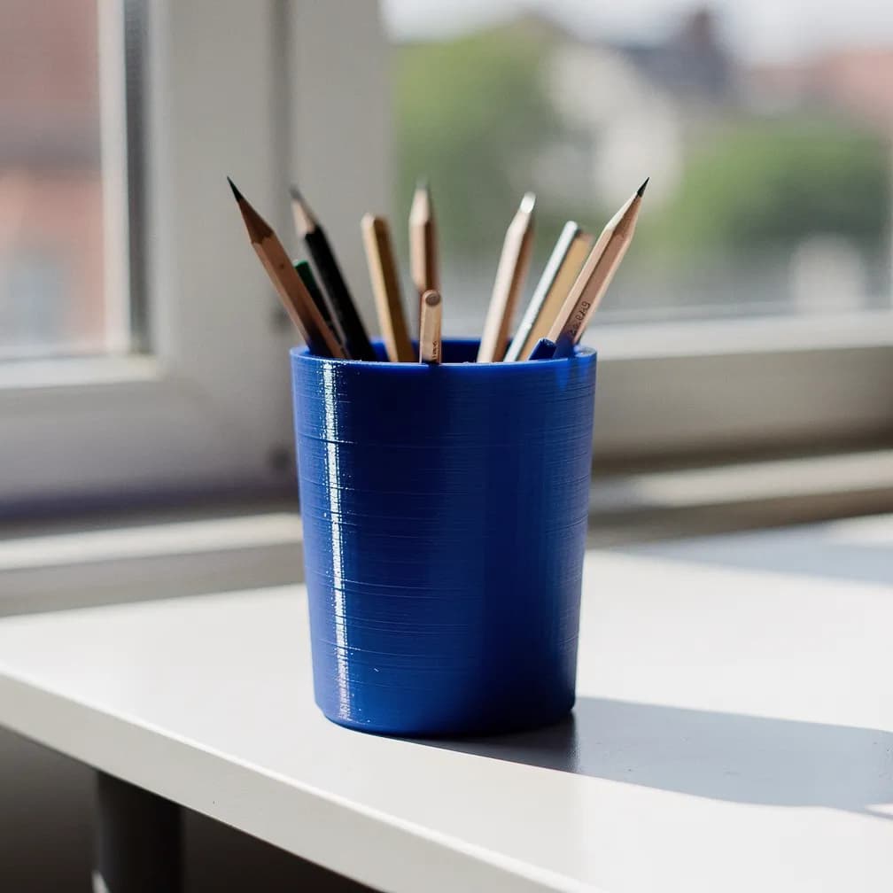 Pot à crayons — bleu