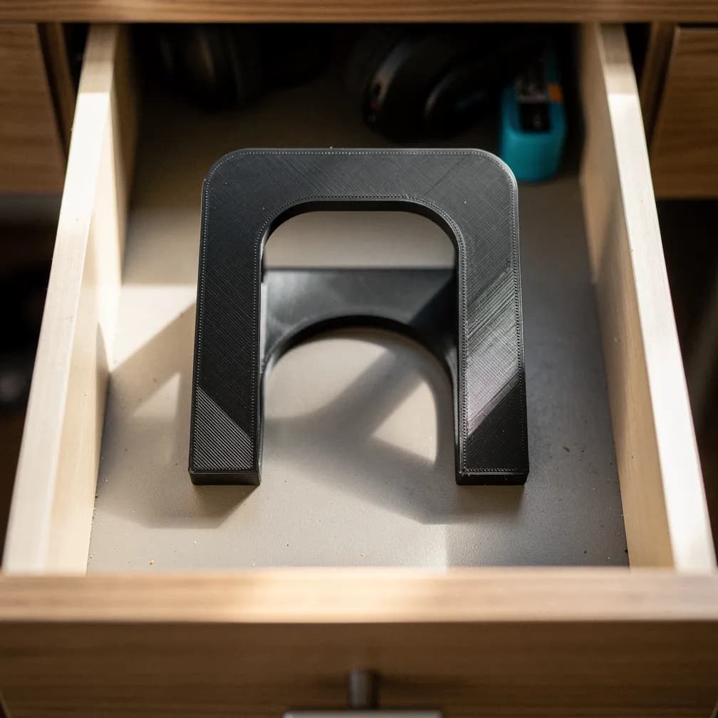 Support de casque audio — noir