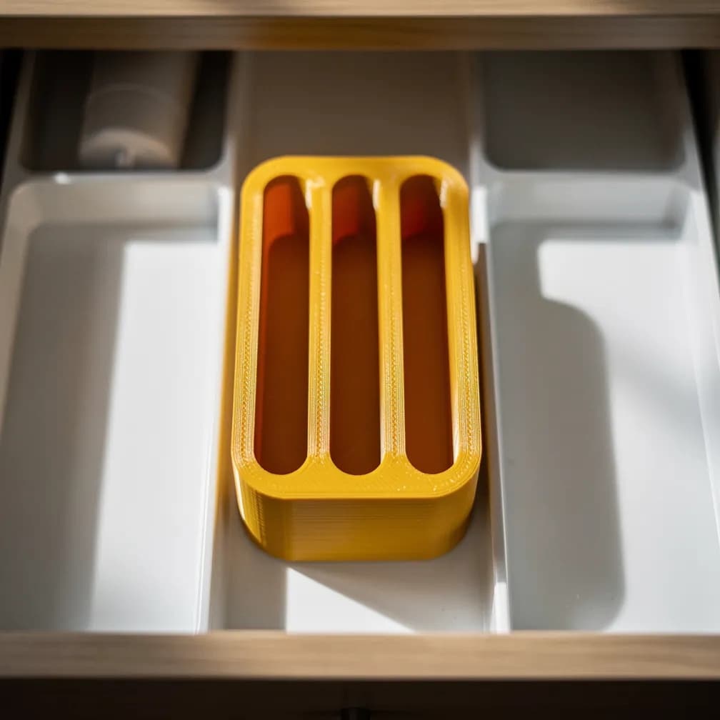 Porte-brosses à dents — moutarde