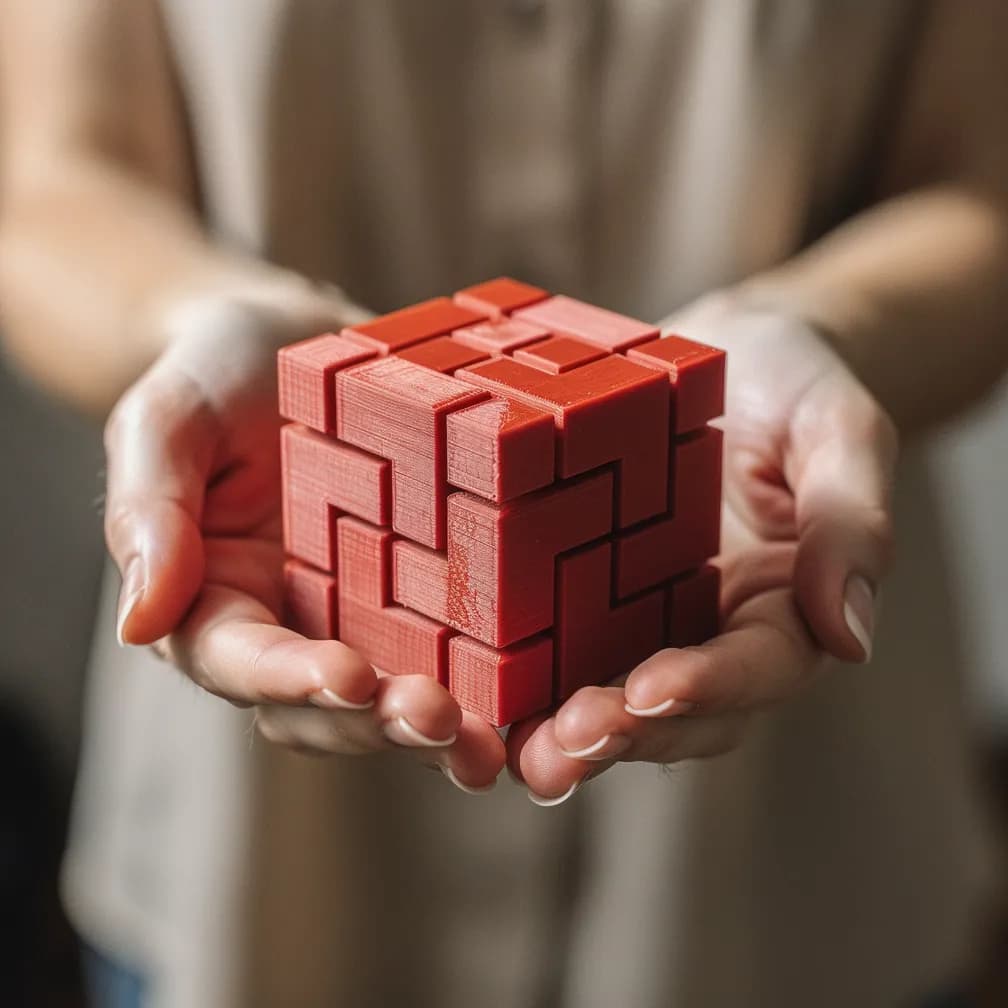 Puzzle 3D — rouge