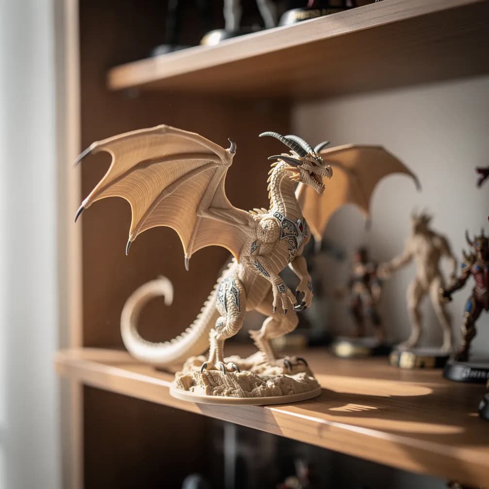 Dragon miniature — beige