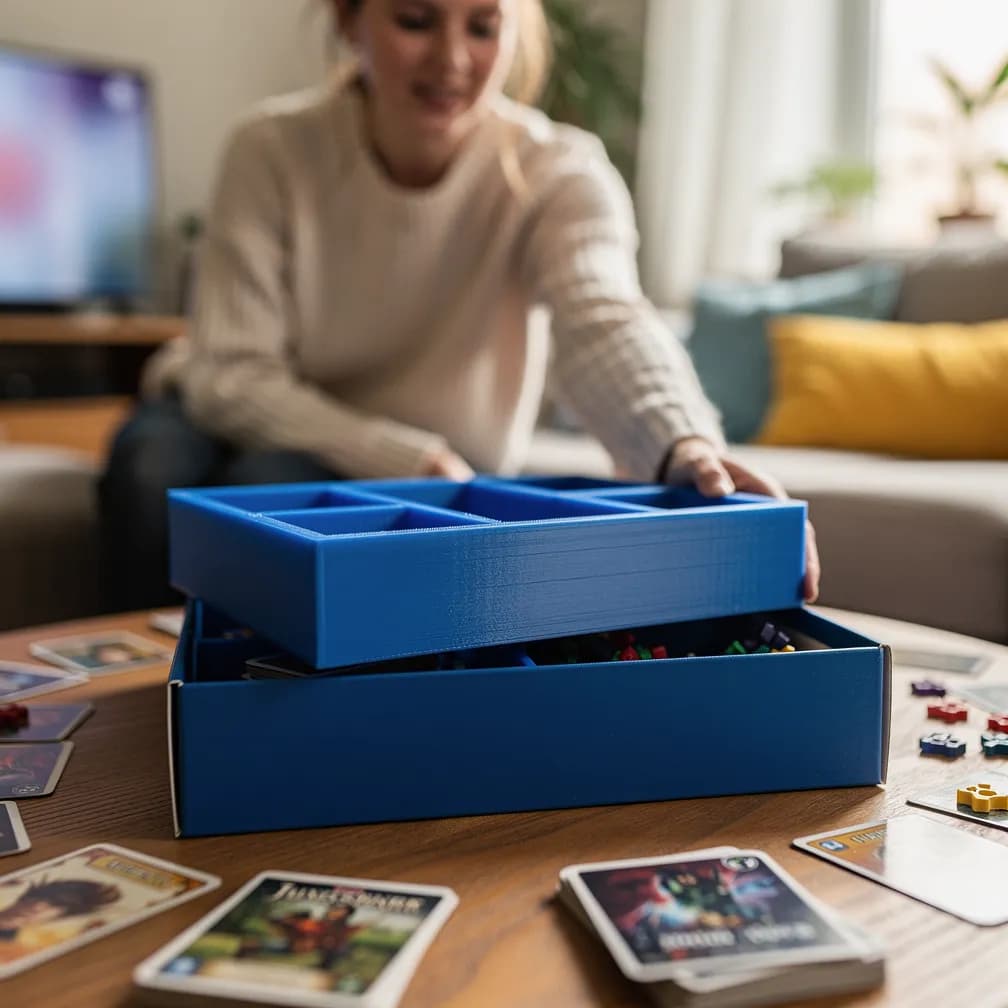 Insert de jeu de société — bleu