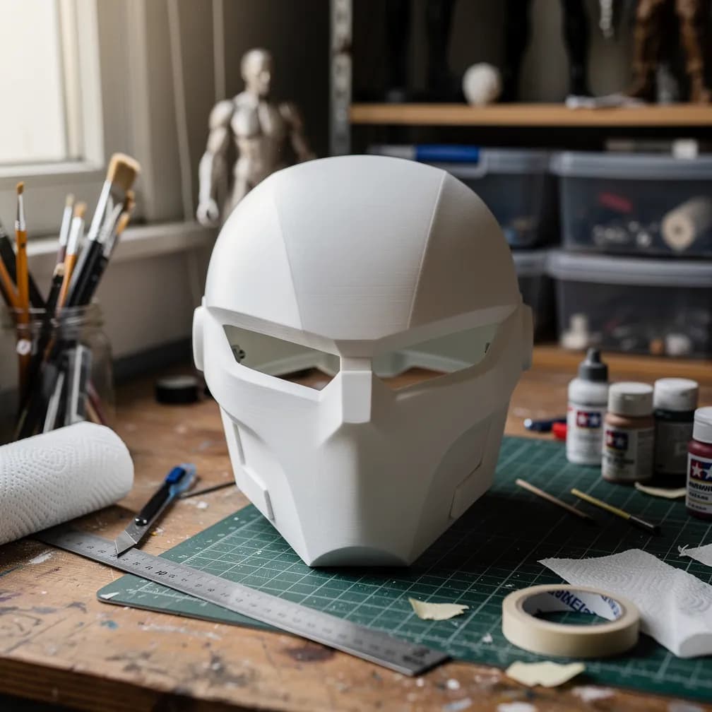 Casque de cosplay — blanc