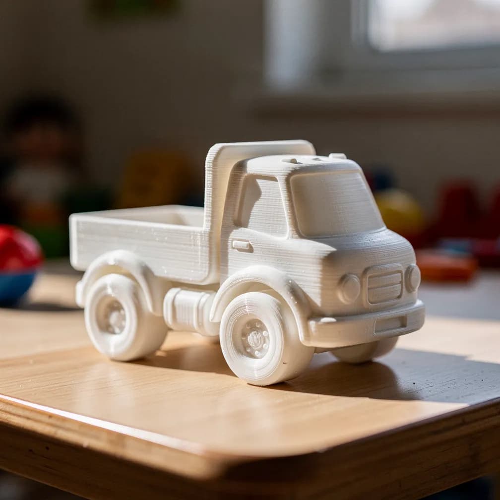Camion jouet — blanc