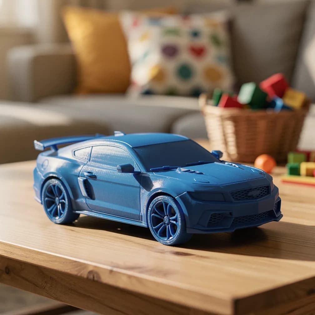 Petite voiture — bleu