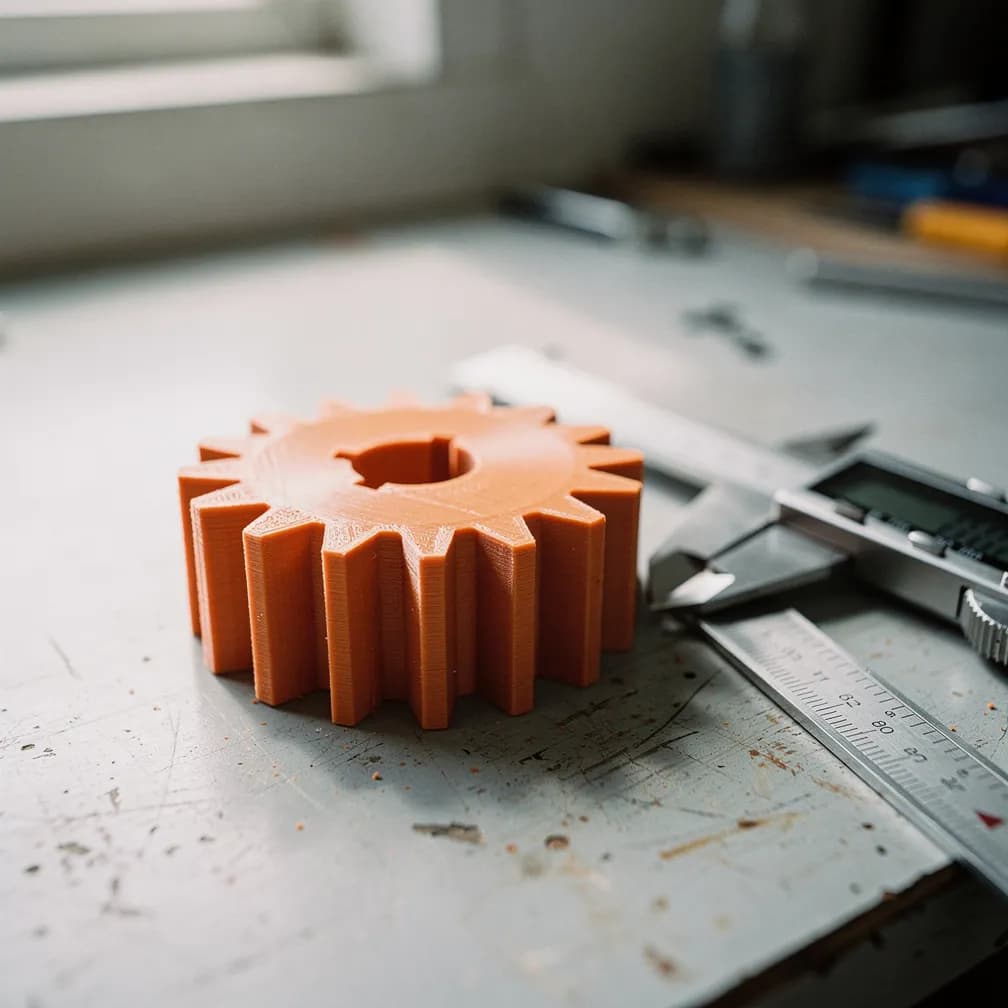 Engrenage droit — terracotta