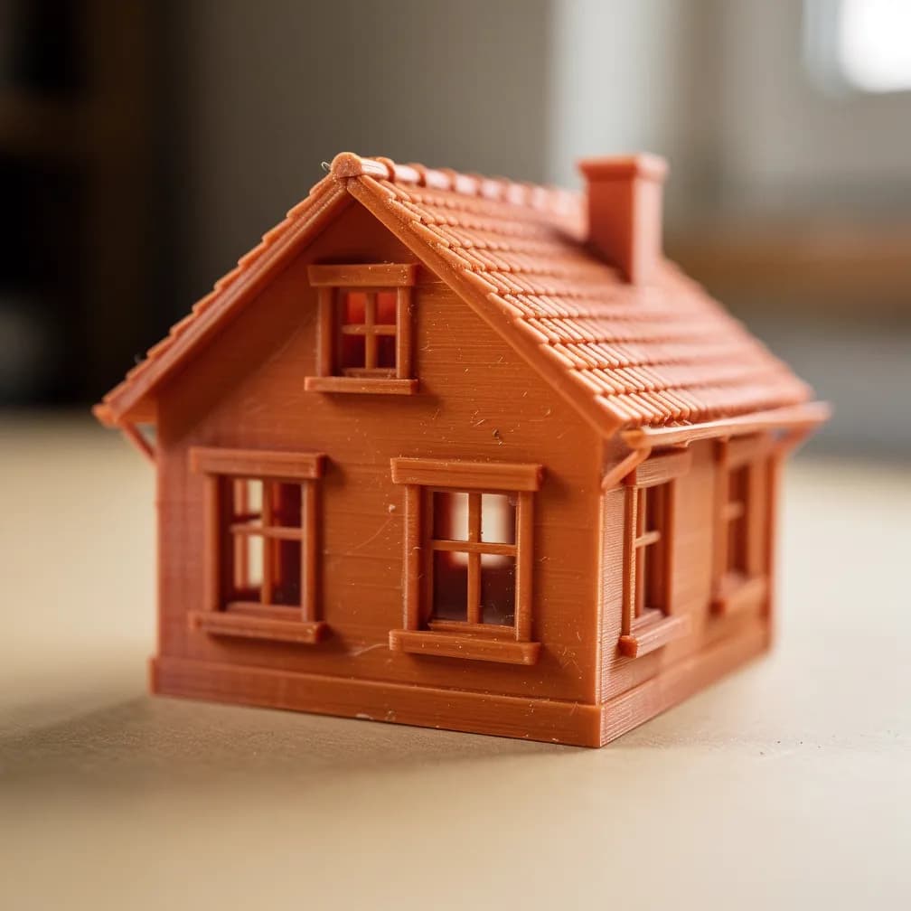 Maquette de maison — terracotta