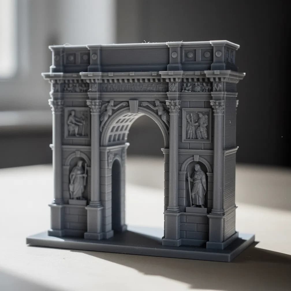 Maquette de monument — gris