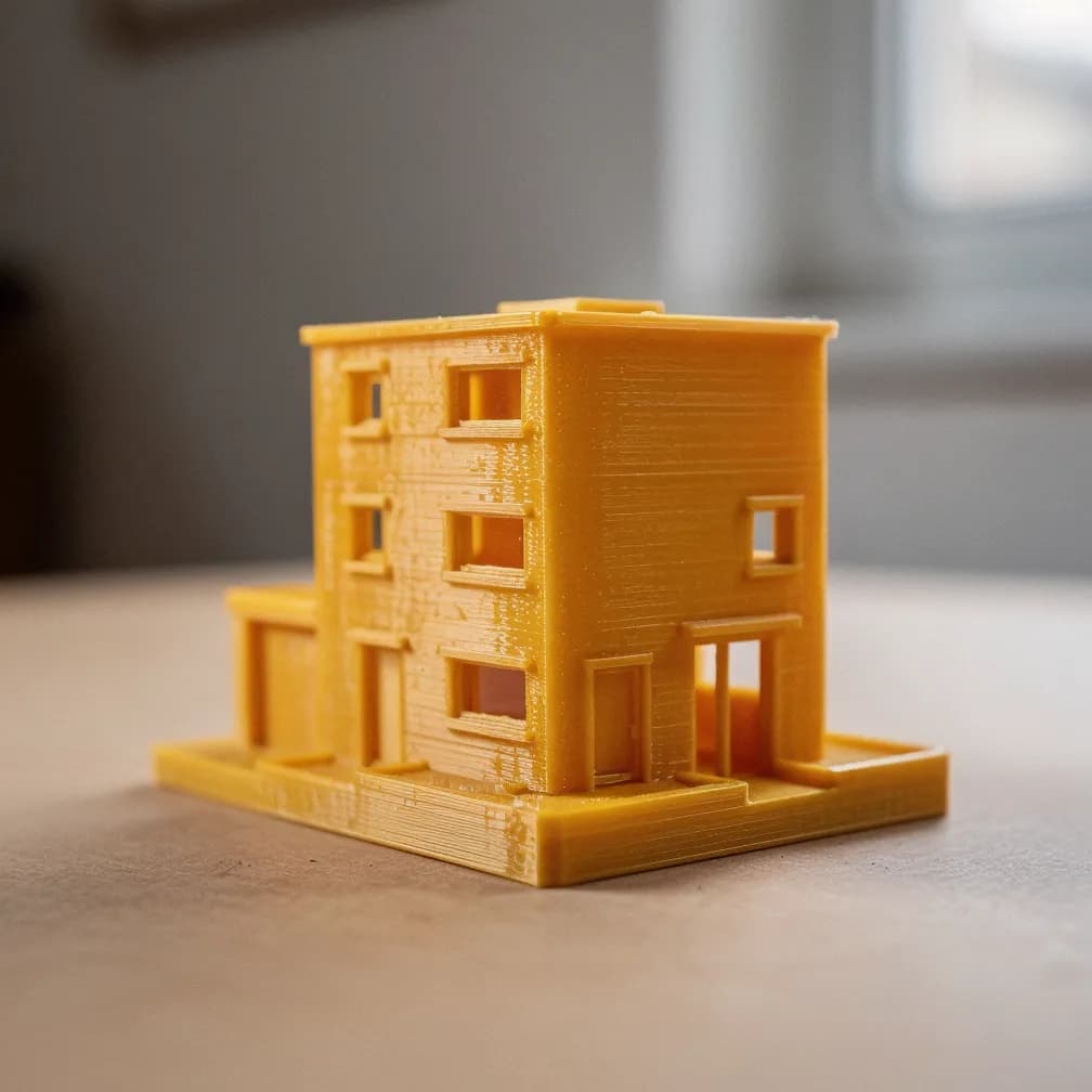 Maquette d'intérieur — moutarde