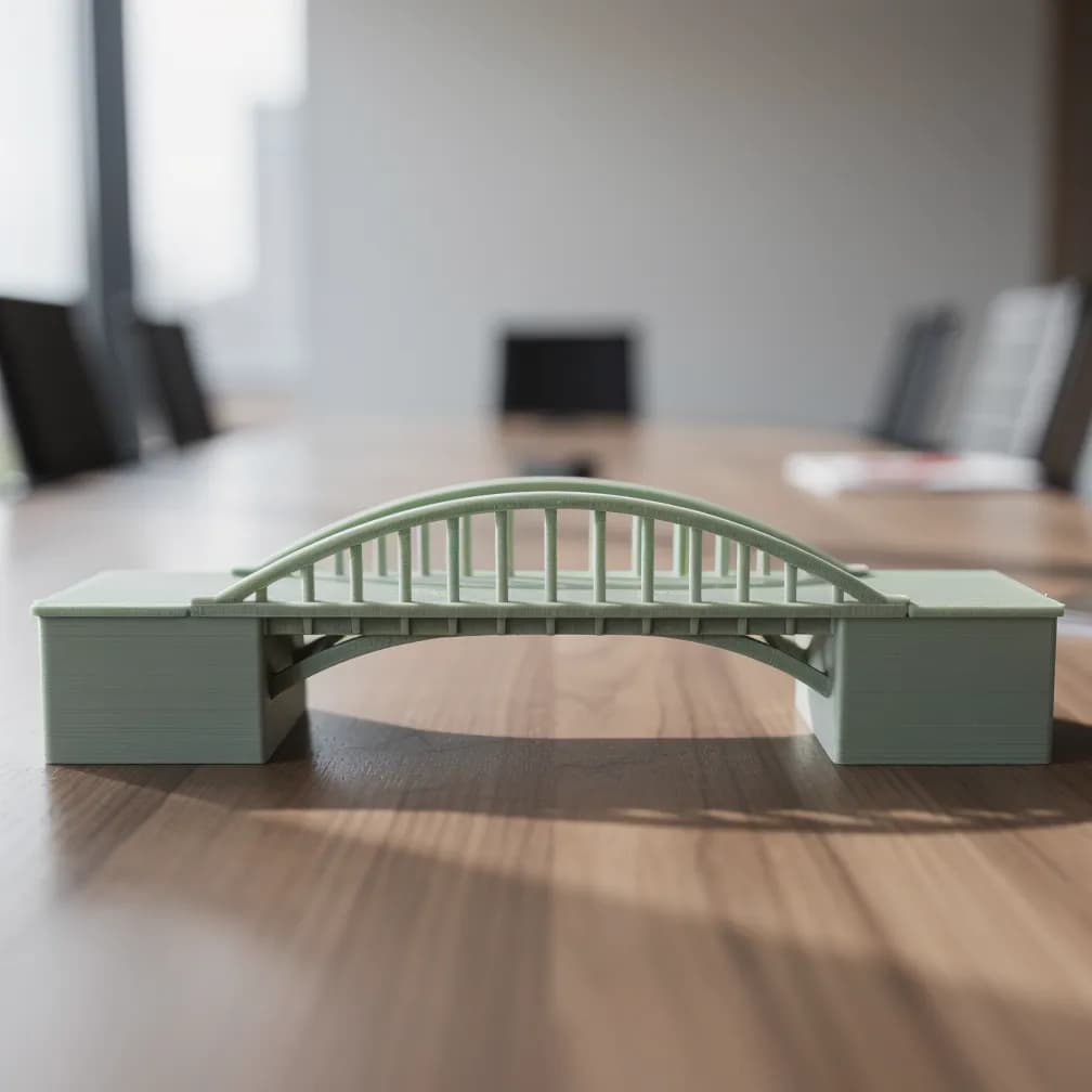 Maquette de pont — vert sauge