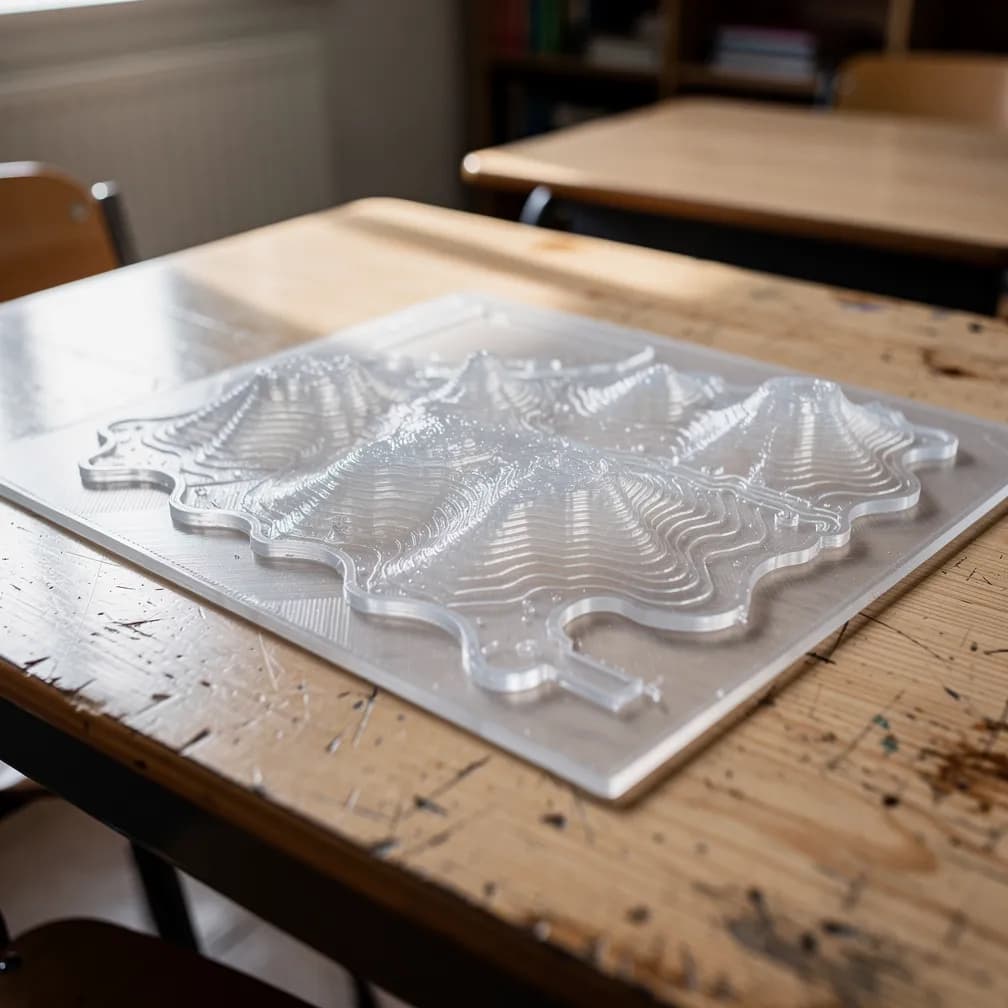 Carte tactile — translucide