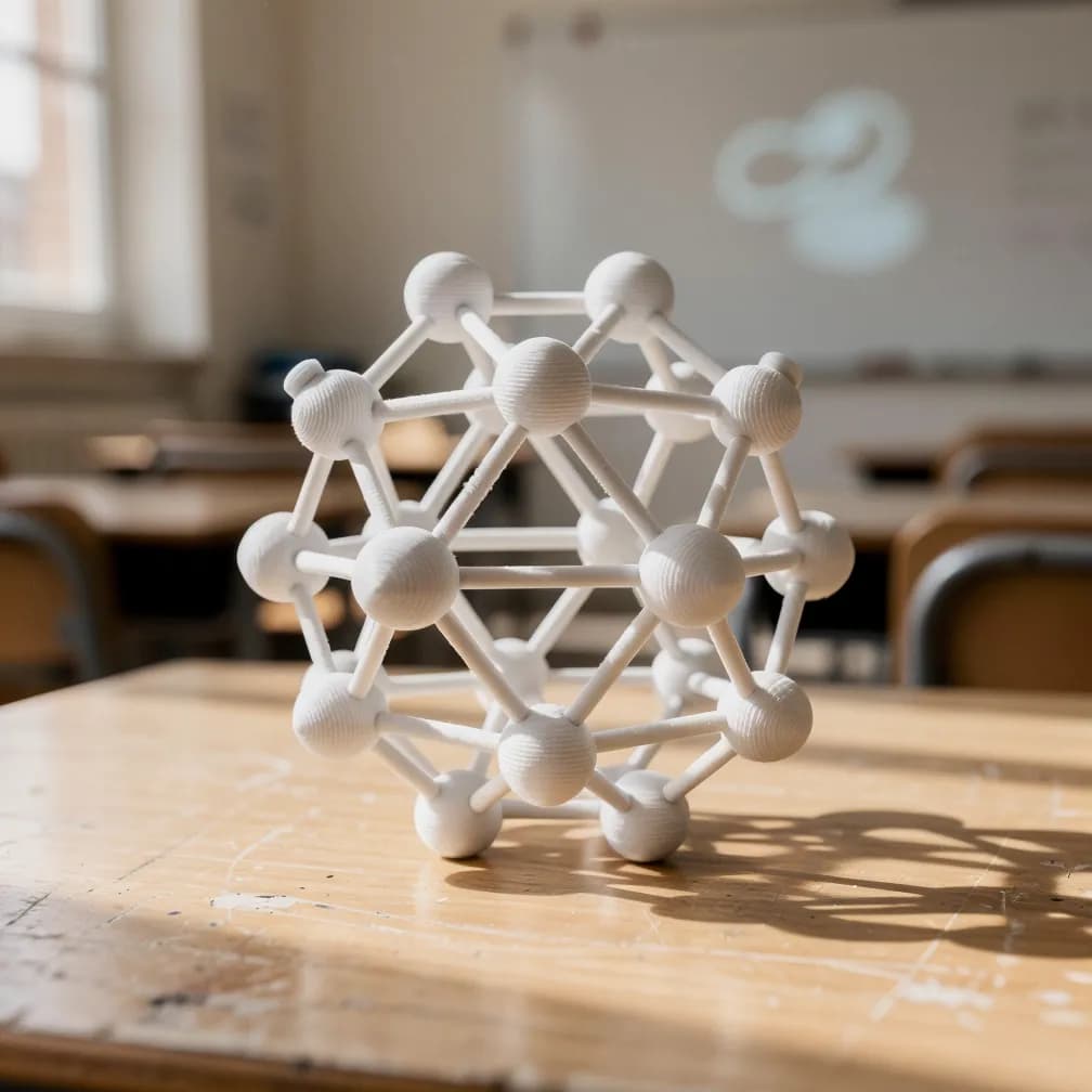 Modèle de molécule — blanc