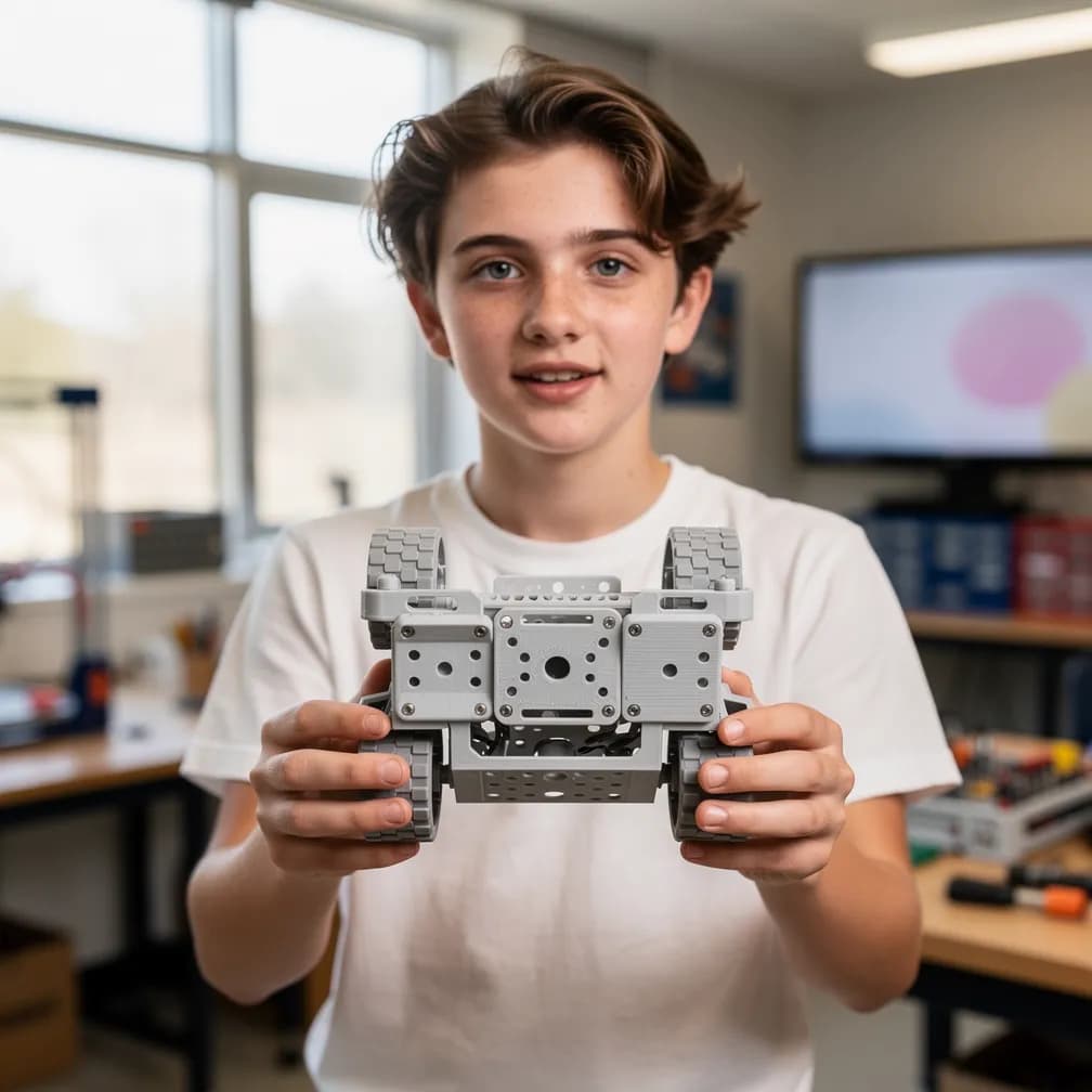 Pièces de robot scolaire — gris