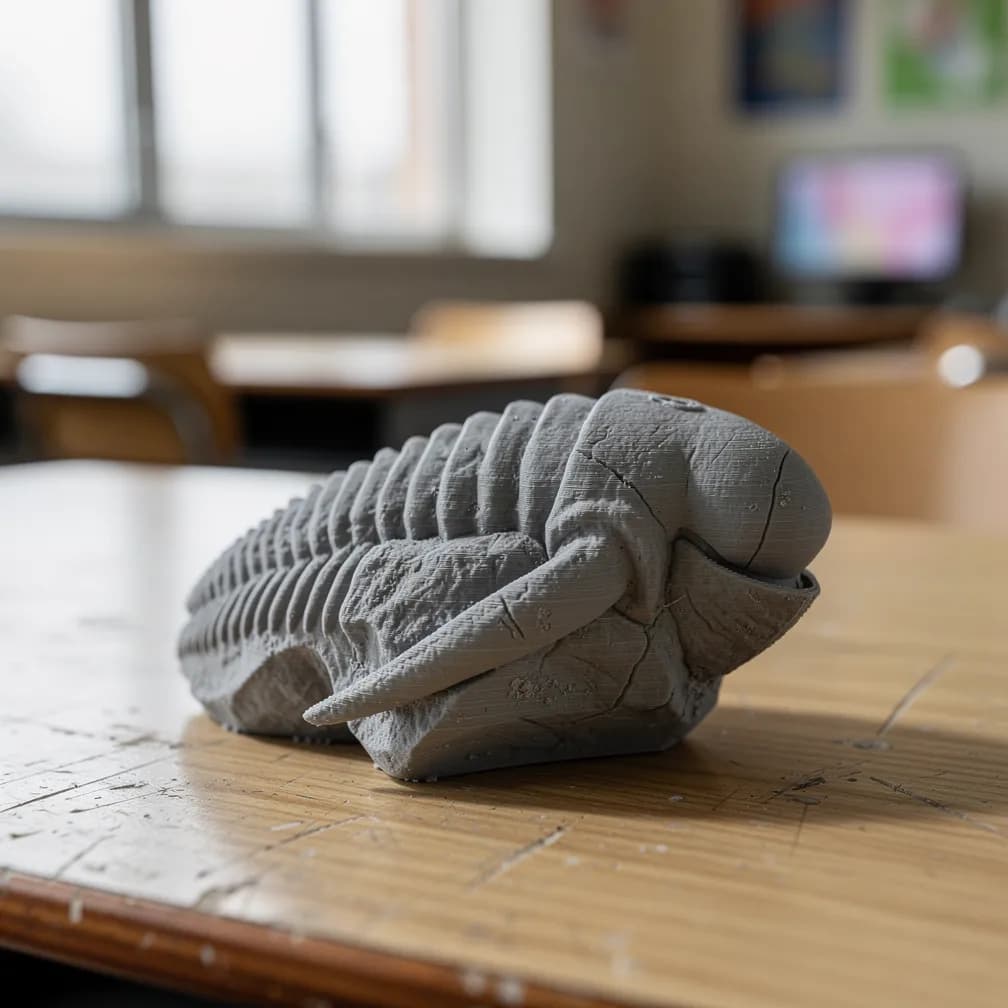 Fossile réplique — gris