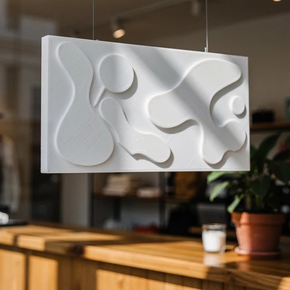 Enseigne en relief — blanc