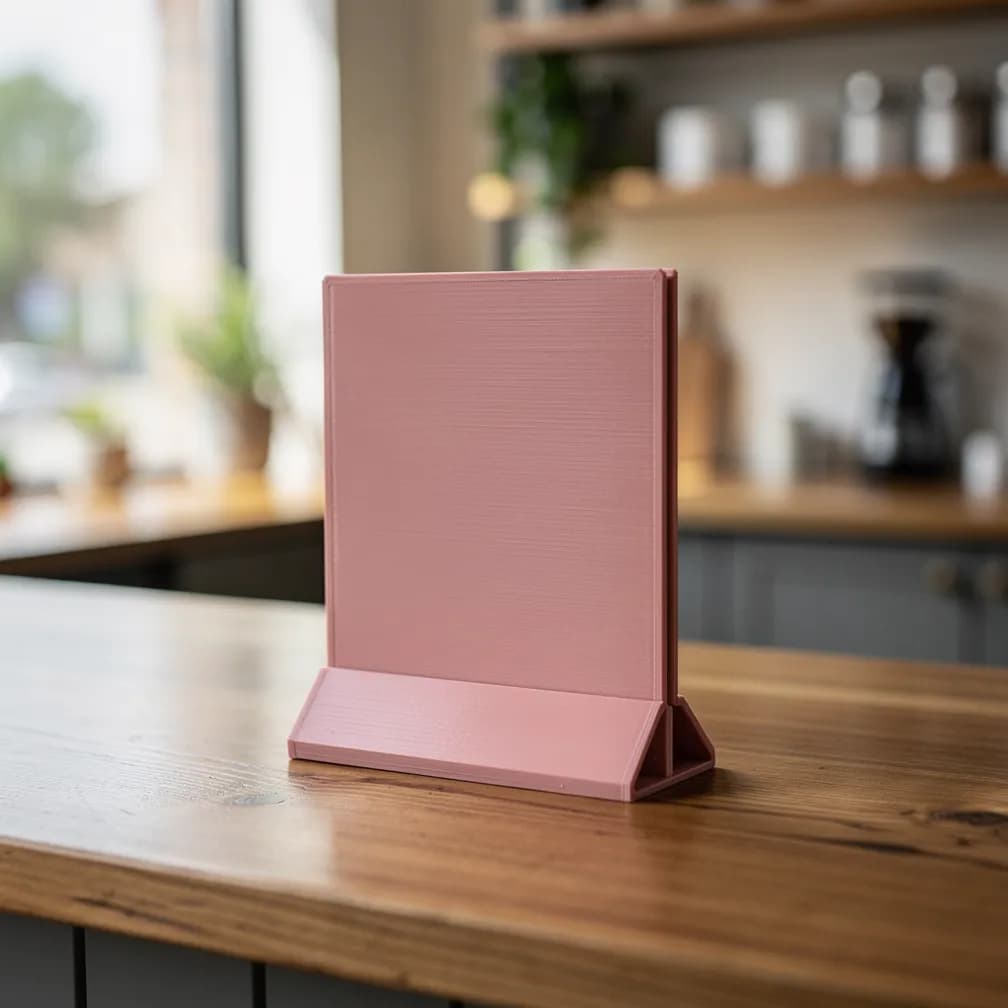Porte-menu — rose poudré
