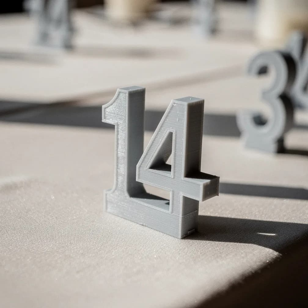 Numéros de table — gris