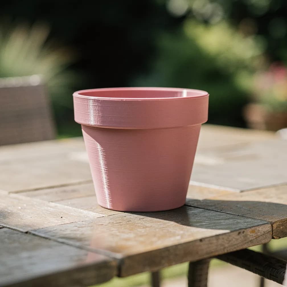 Pot de fleurs — rose poudré