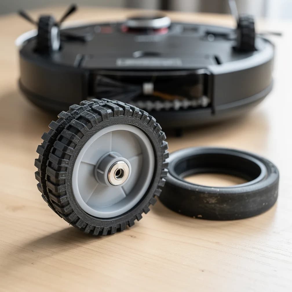 Pneus de Roomba usés : les changer sans racheter le module de roue