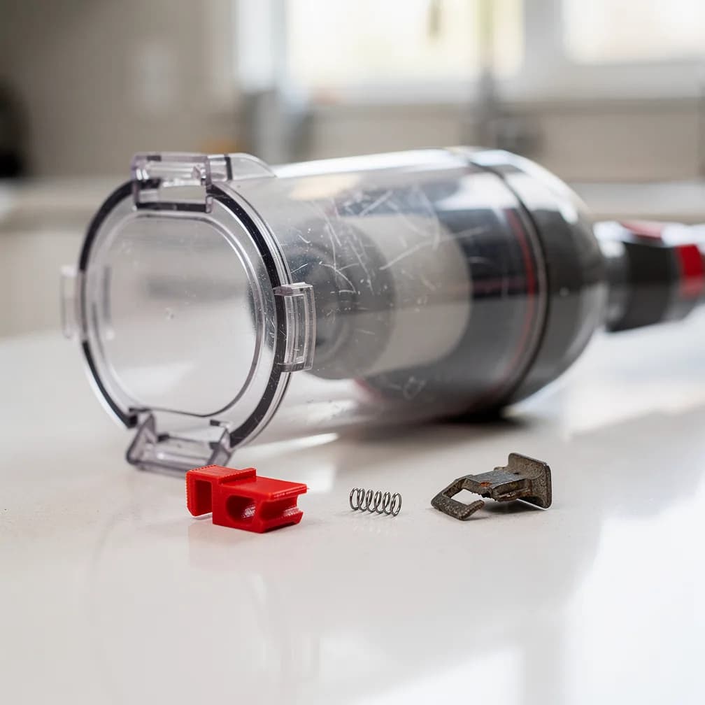 Loquet du bac de Dyson V8 cassé : la réparation la plus simple d'abord