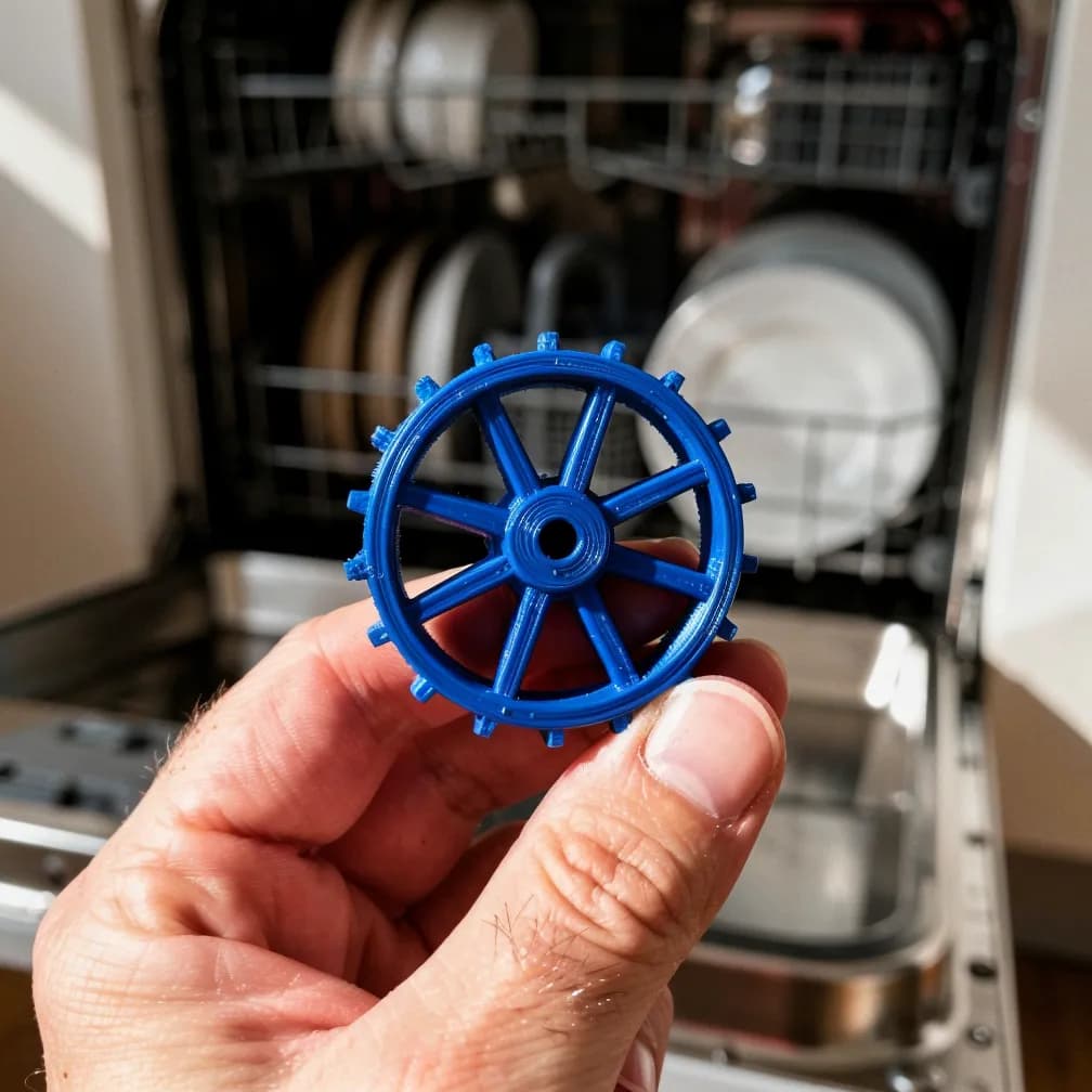 Roulette de panier de lave-vaisselle — bleu