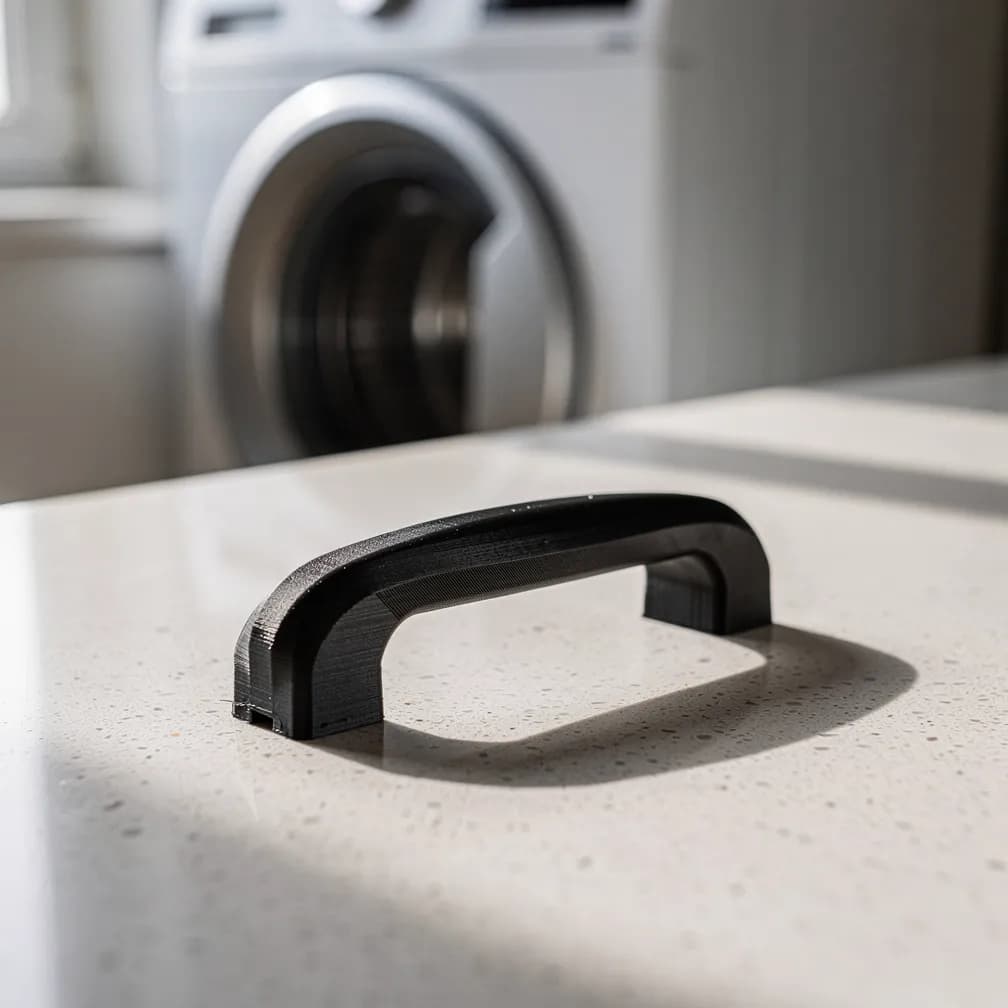 Poignée de hublot de lave-linge — noir