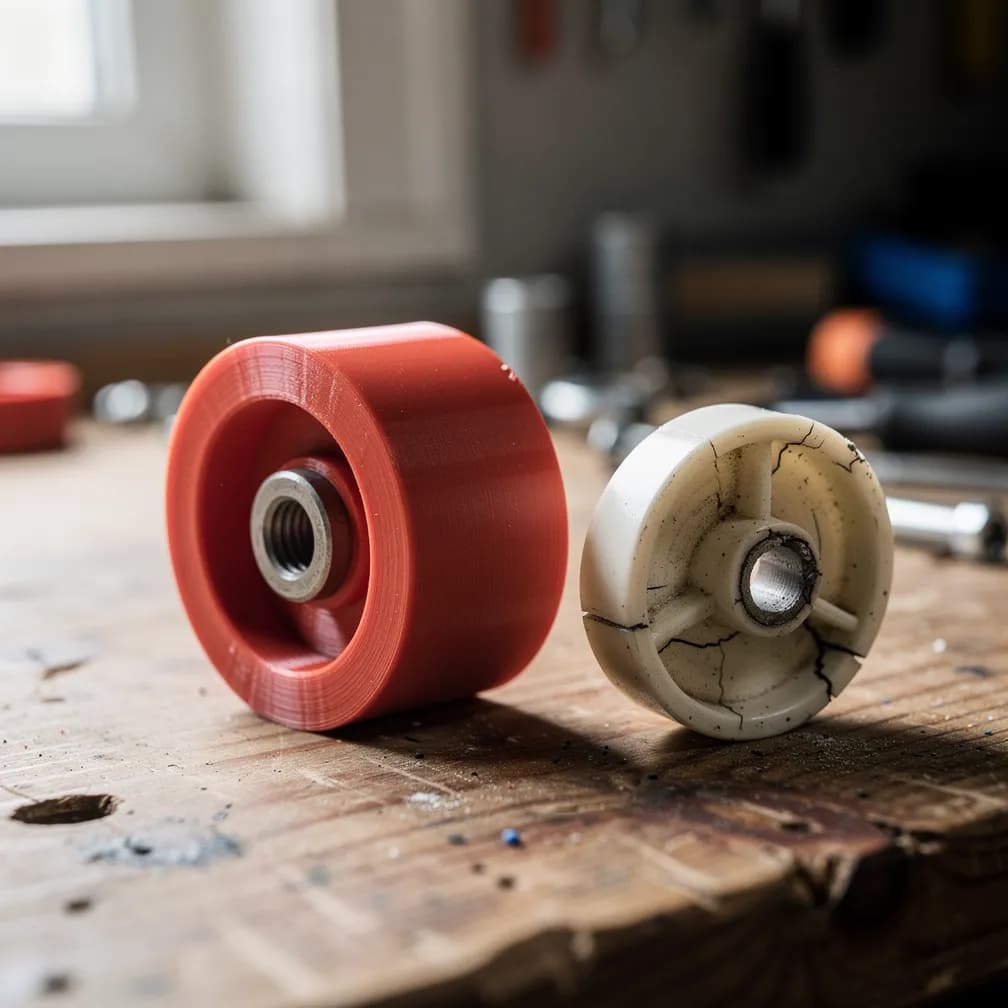 Roulette de store — rouge