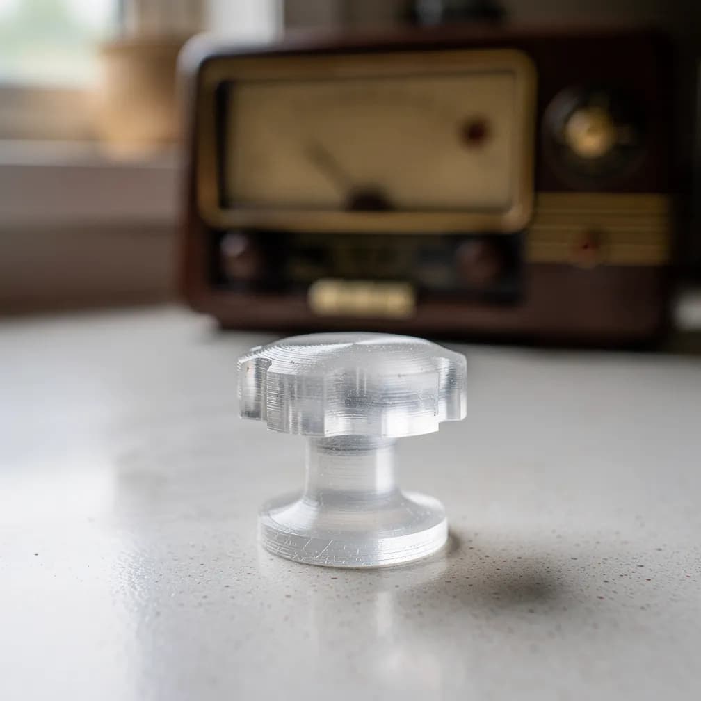 Bouton de radio ancienne — transparent
