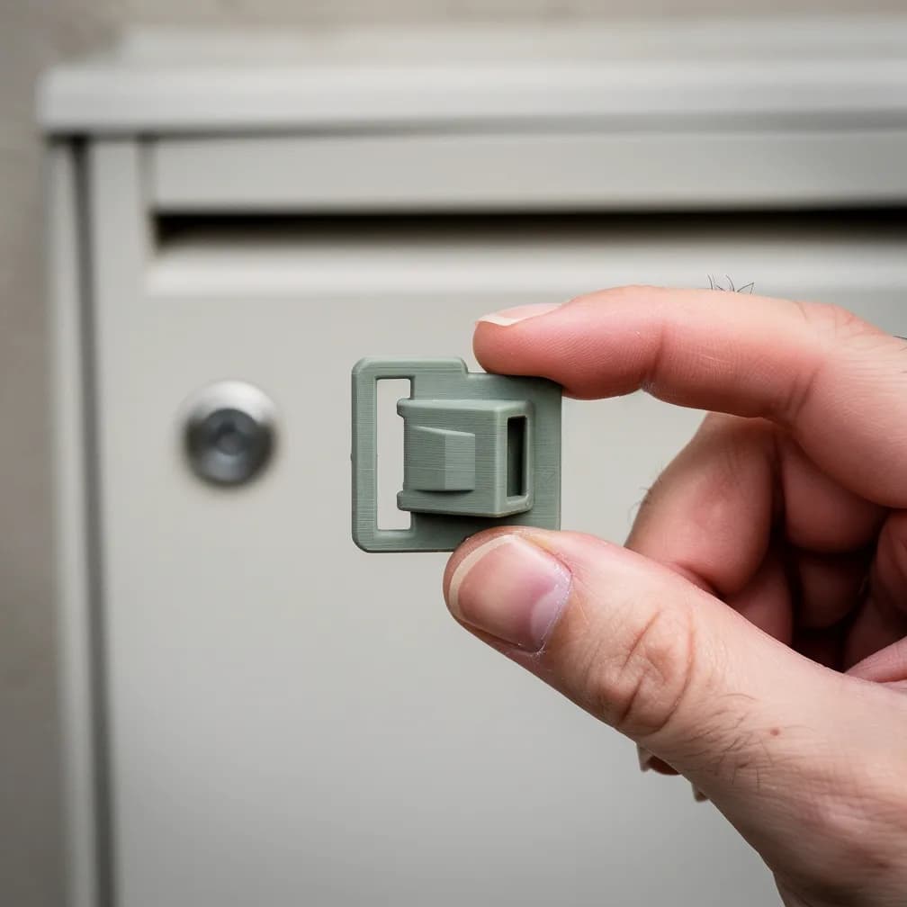 Loquet de boîte aux lettres — vert sauge