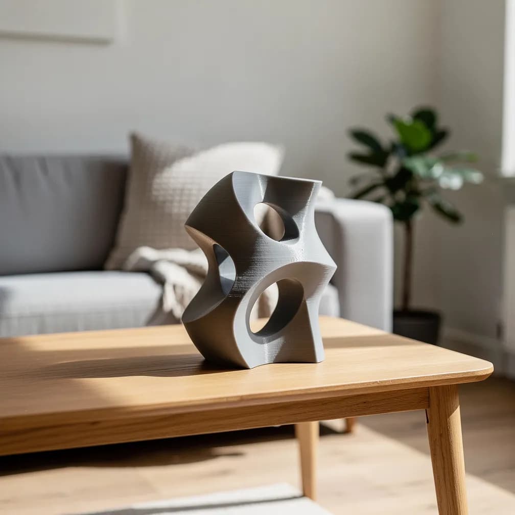 Sculpture abstraite — gris