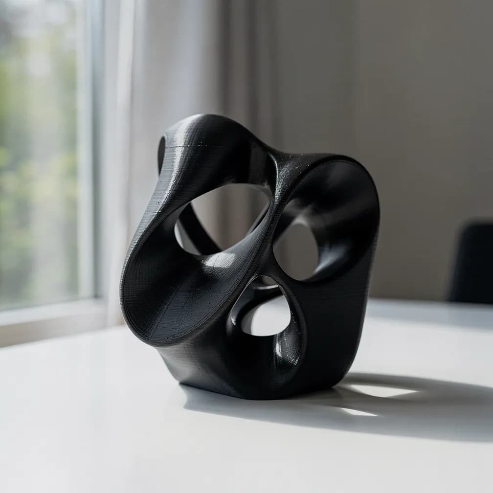 Sculpture abstraite — noir