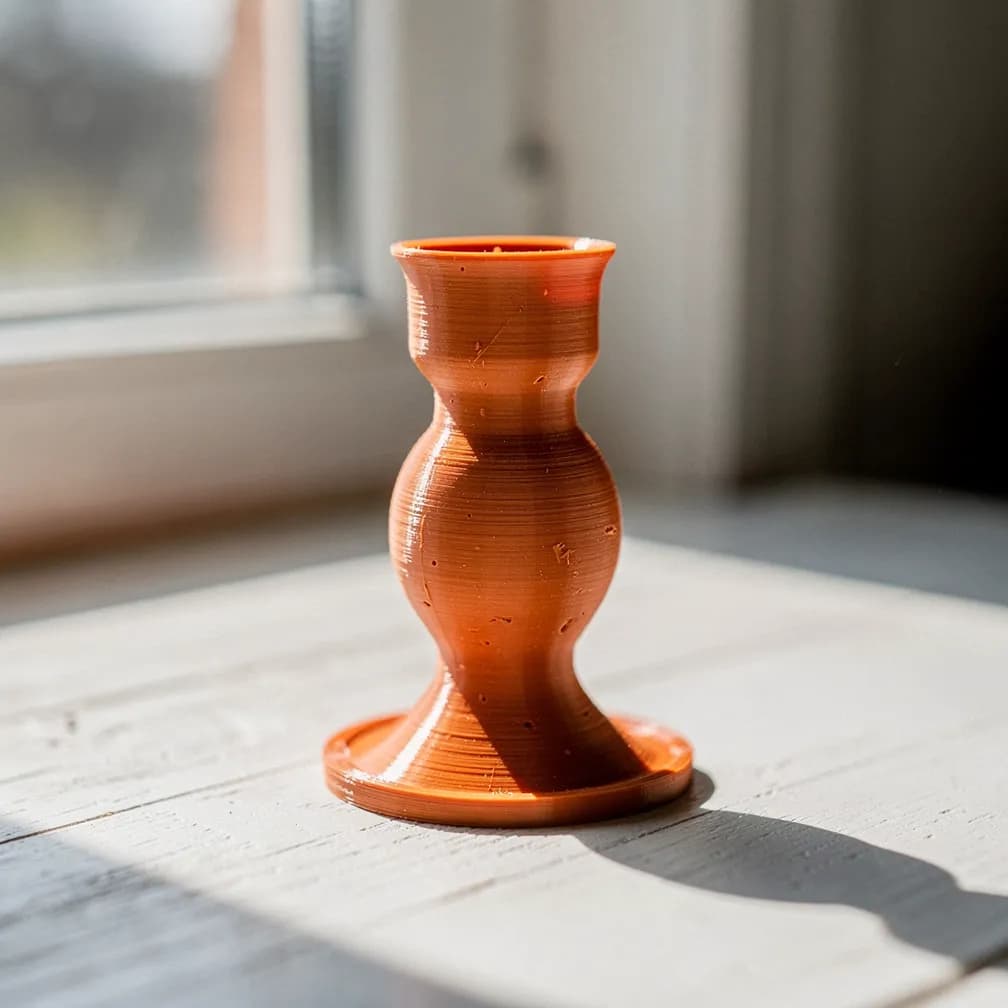 Bougeoir — terracotta