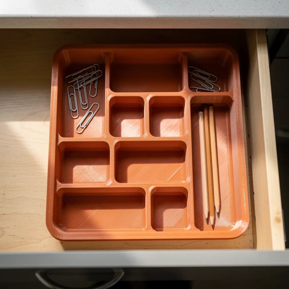 Organiseur de tiroir — terracotta