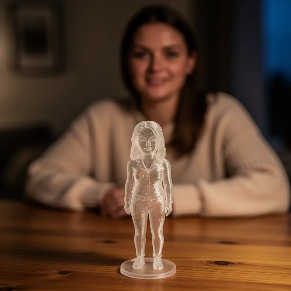 Figurine personnalisée — transparent
