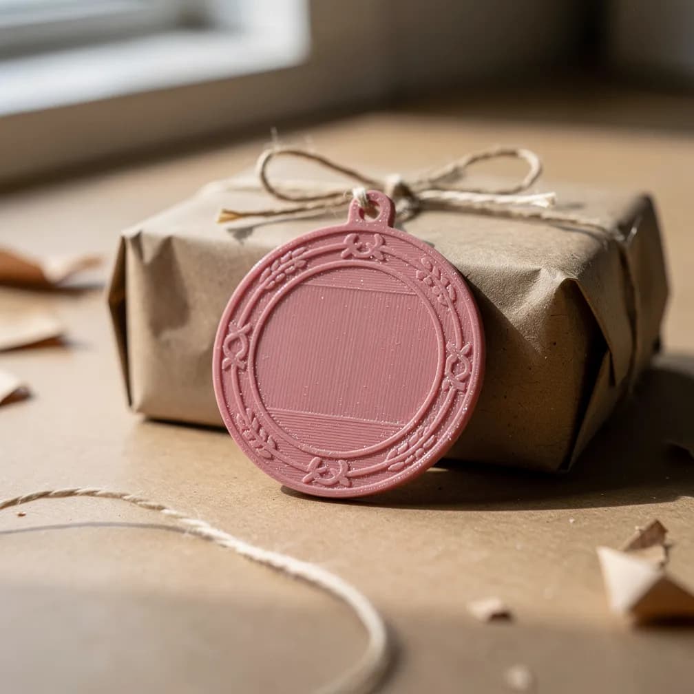 Médaille d'anniversaire — rose poudré