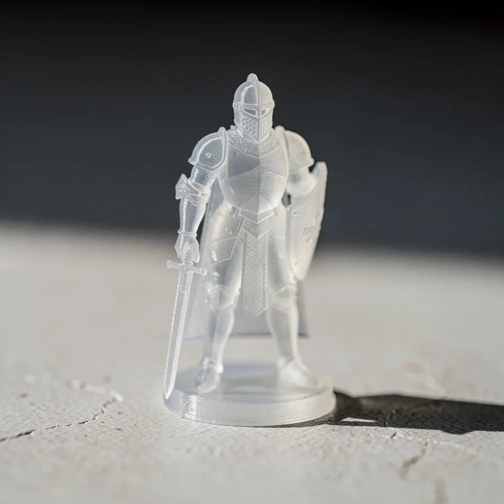 Figurine de chevalier — transparent