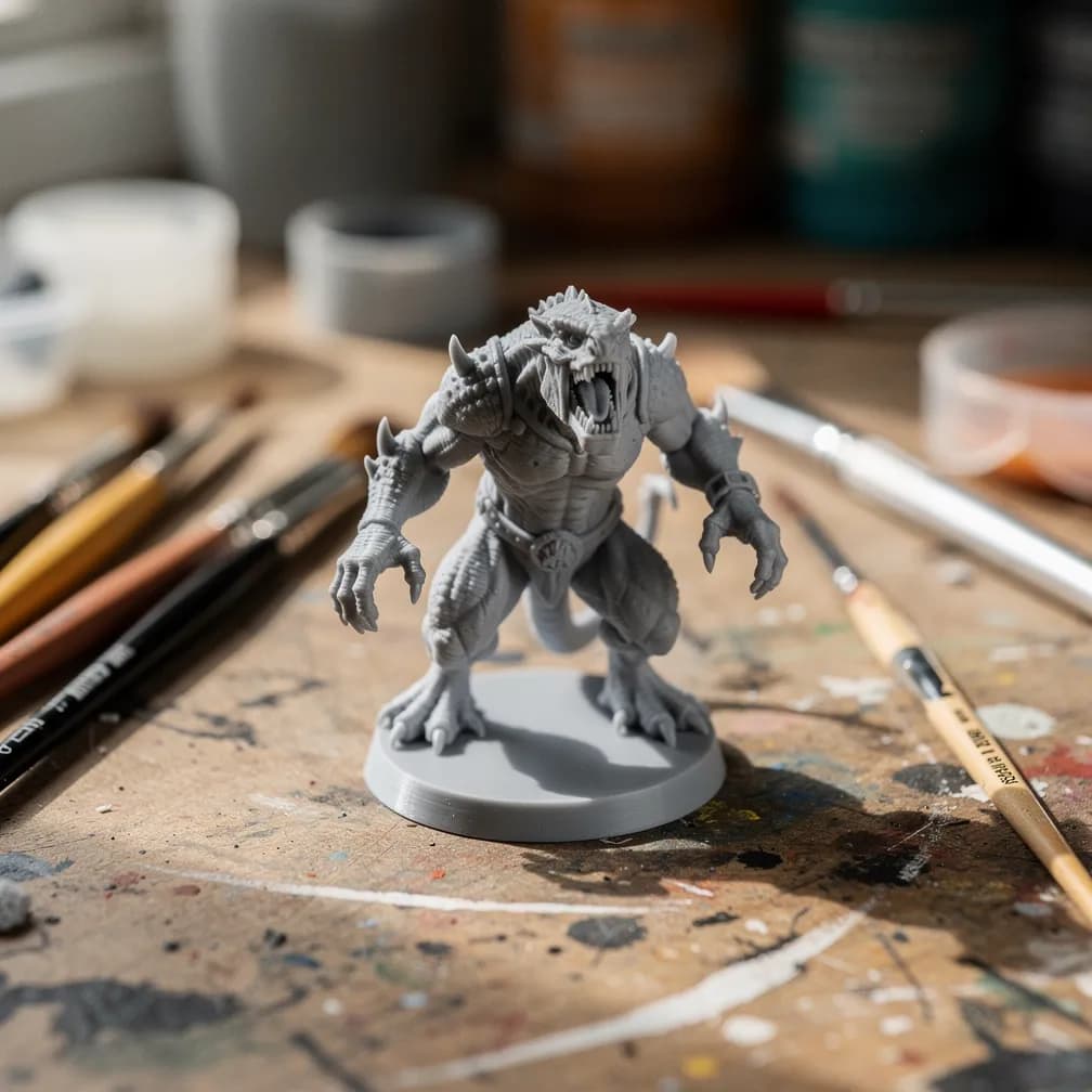 Monstre de jeu de rôle — gris