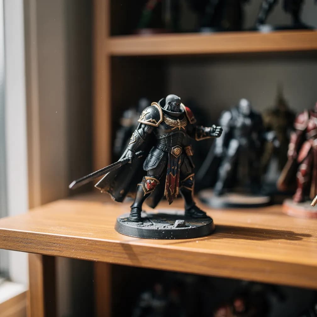 Figurine de héros — noir
