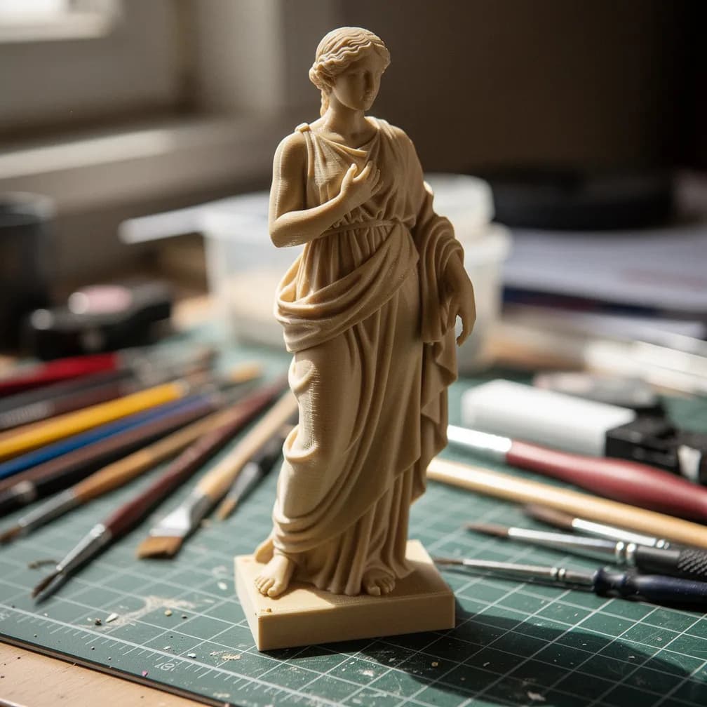 Statuette antique — beige