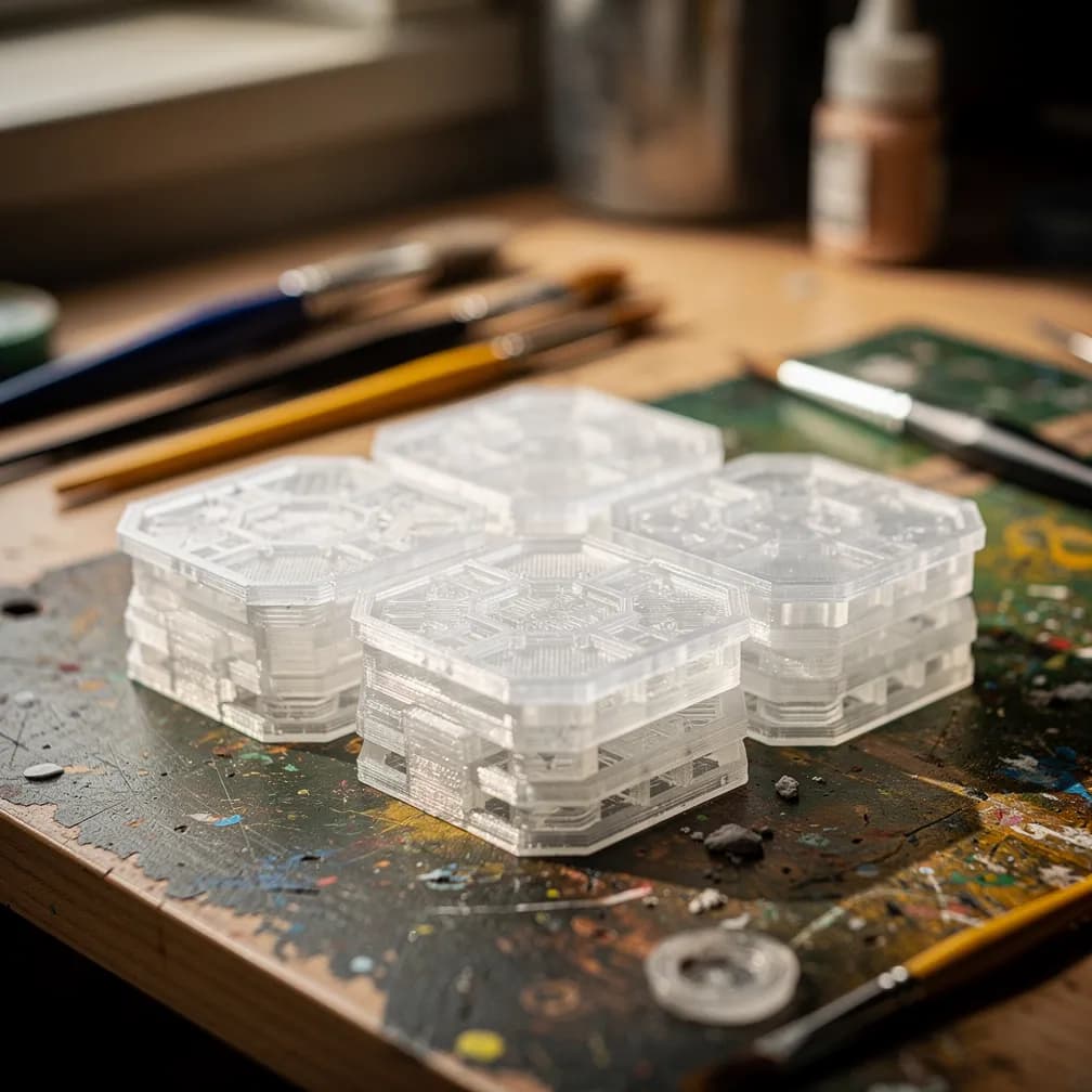 Plateau de jeu modulaire — translucide