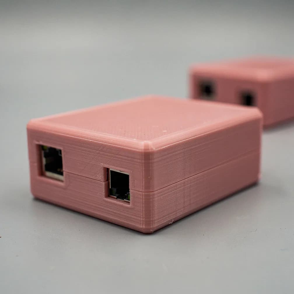Boîtier électronique — rose poudré
