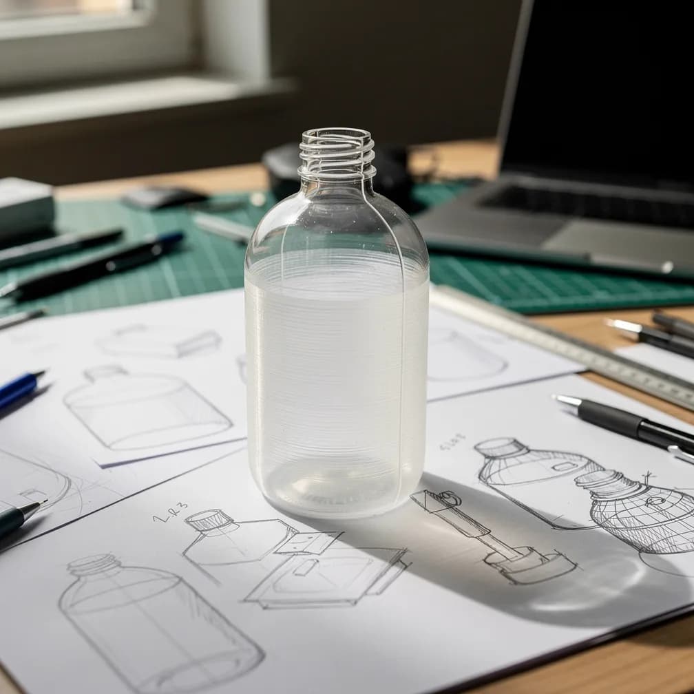 Prototype de flacon — transparent