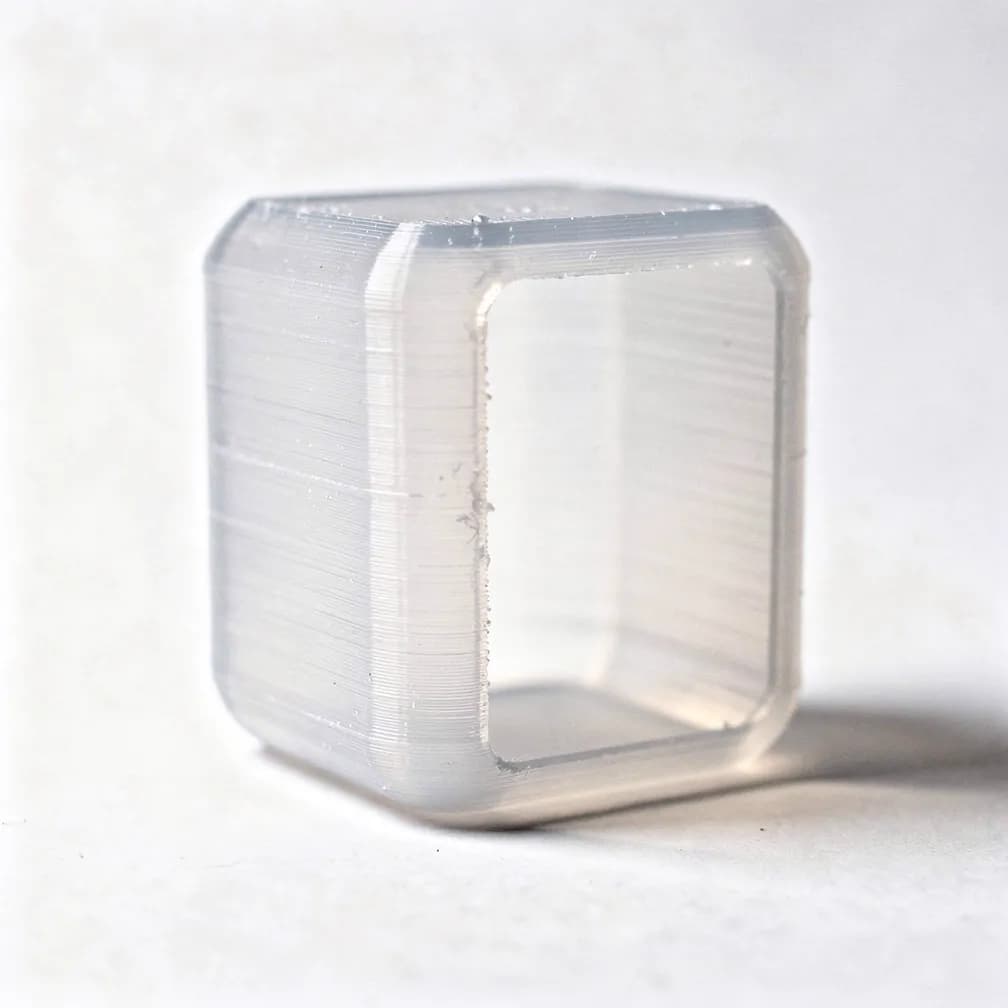 Maquette de packaging — translucide