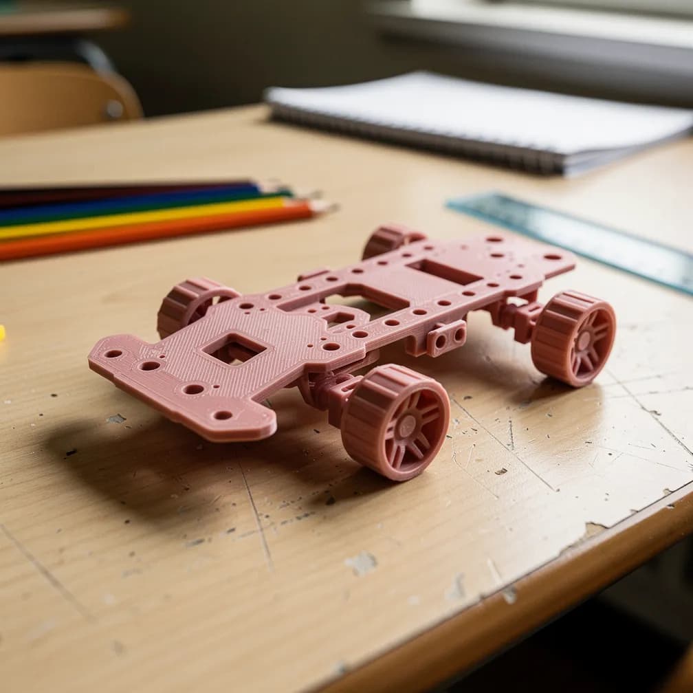 Pièces de robot scolaire — rose poudré