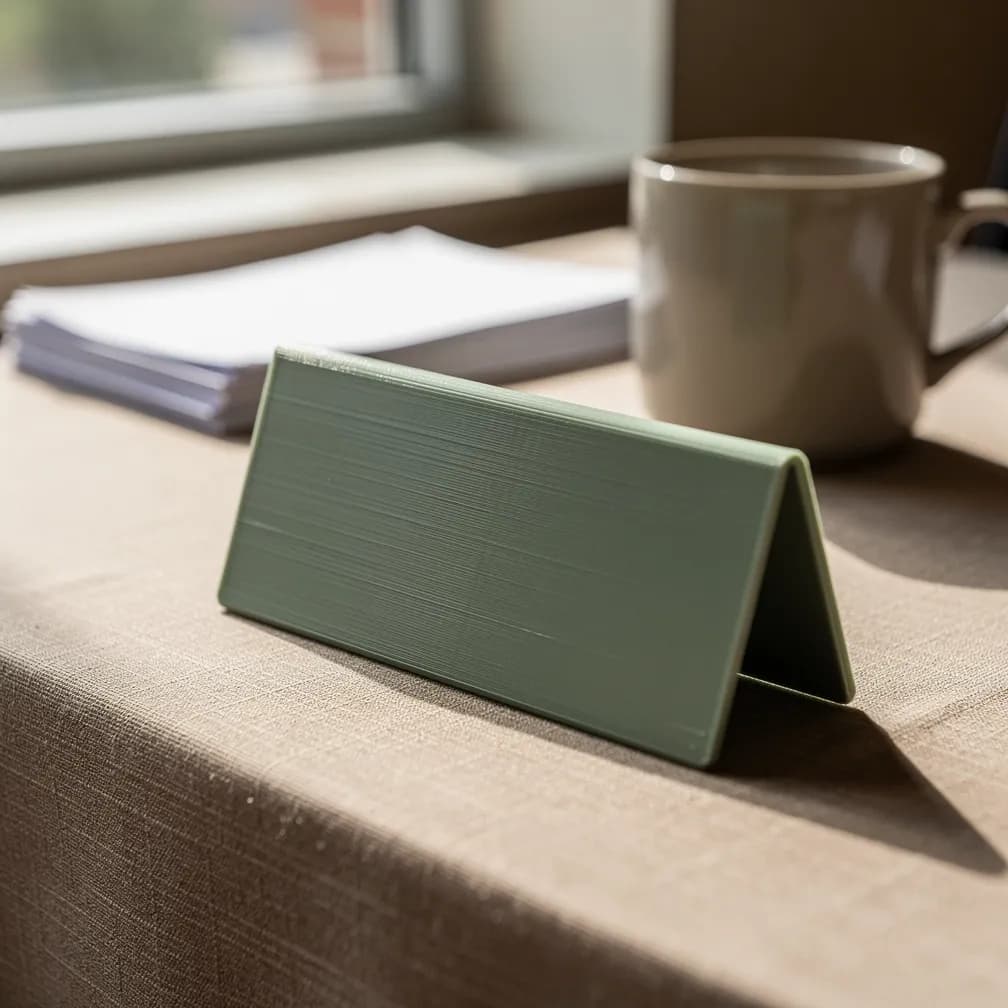 Signalétique de bureau — vert sauge