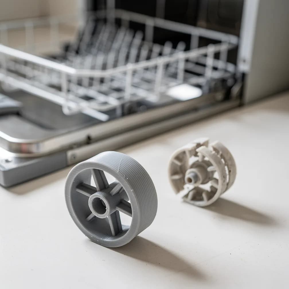 Roulette de panier de lave-vaisselle Bosch cassée : 3,90 € et dix minutes
